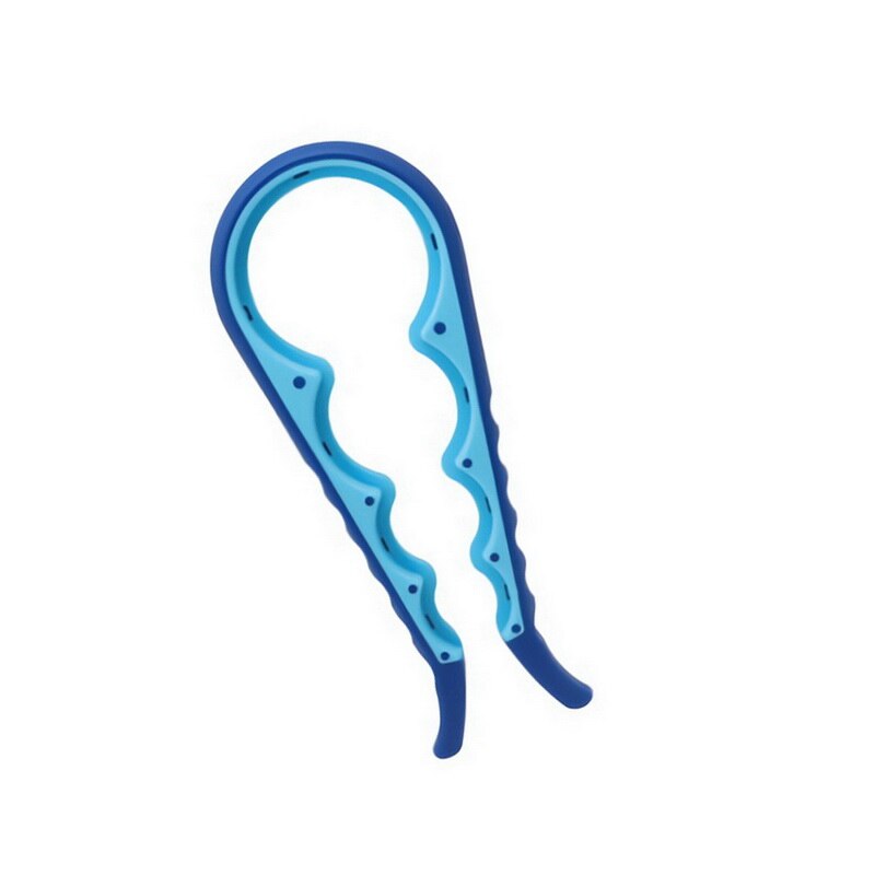 Lid Jar Opener 4 In 1 Handy Screw Cap Jar Openers Multi Purpose Can Opener Bottle Lid Grip Wrench Bottle Kitchen Gadgets#1: blueblue