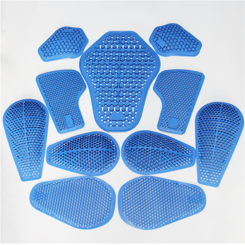 Protezione per l'equitazione Equipaggiamento CE Inserto Armatura Ginocchio Protezione per l'anca Pantaloni da moto Gel di silice di ricambio (2 ginocchiere + 2 protezioni per l'anca)
