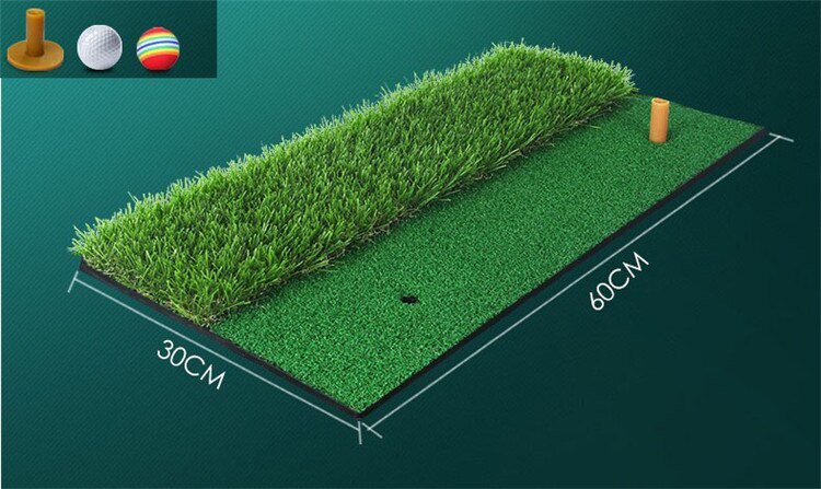 Backyard Golf Mat Indoor Residential Training Hitting Pad Practice Golf Hitting Mats Rubber Tee ball free: no.5 30x60 cm