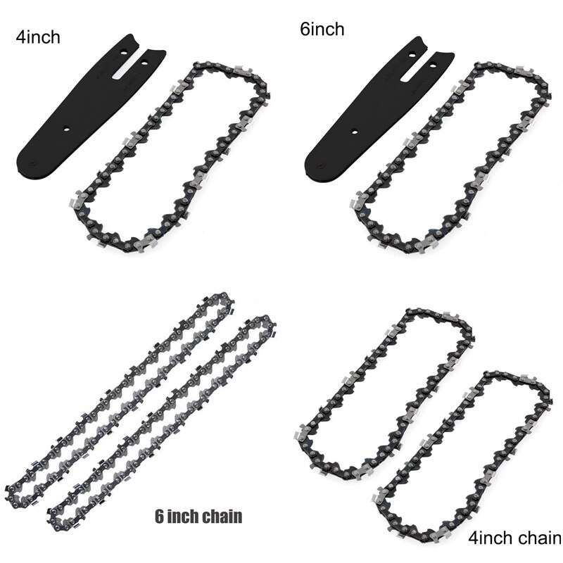 4/6 Inch Electric Chain Saw Wood Cutter Garden Pruning Saw Logging Power Tool Woodworking Chainsaw