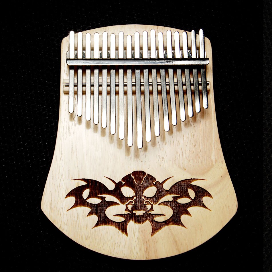 BATESMUSIC 17 Key Kalimba African Thumb Piano Finger Percussion Keyboard Music Instruments Kids Thailand oak