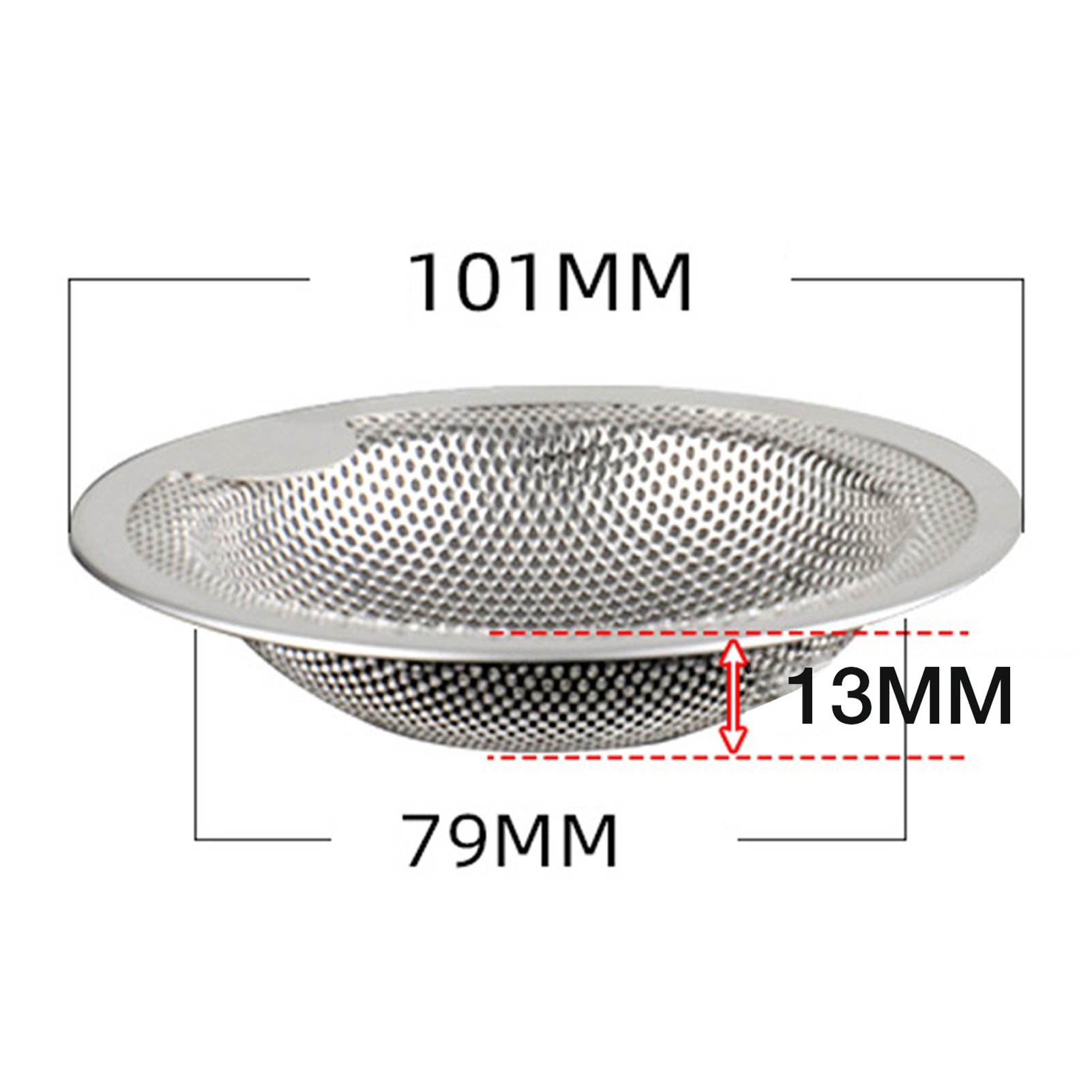 Stainless Steel Kitchen Sink Mesh Sink Filter Easy-to-Lift Strainer Bathroom Shower Drain Sink Drain Waste Plug Cover Enjoyable