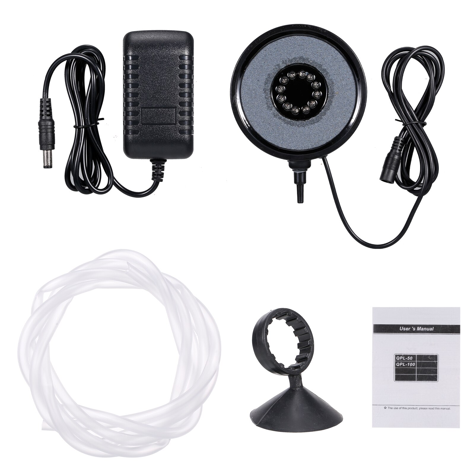 Aquarium Bubbler Light Color Changing Waterproof LED Aquarium Light Round Fish Tank Colorful Air Bubble Stone Aquarium Lamp