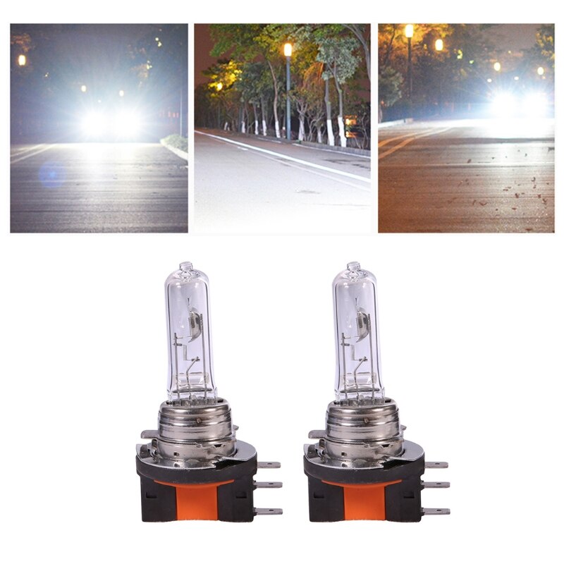 2Pcs H15 Halogeen Wit Mistlampen Lampen Voor Auto 12V H15 55W Halogeenlamp Auto Kop Lamp licht Parking