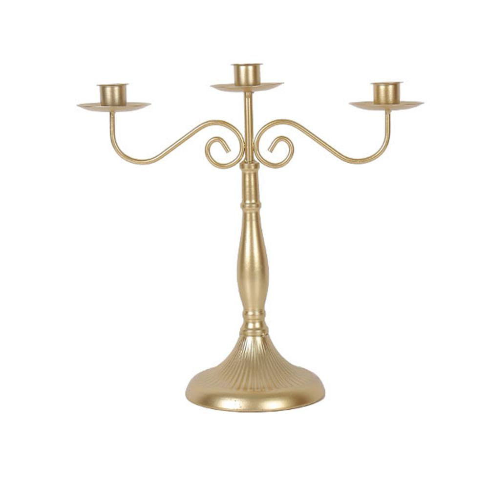 Metal Candle Holder Retro Candlestick Table Decoration Photography Accessories Farmhouse Decor Gimnasio: Green