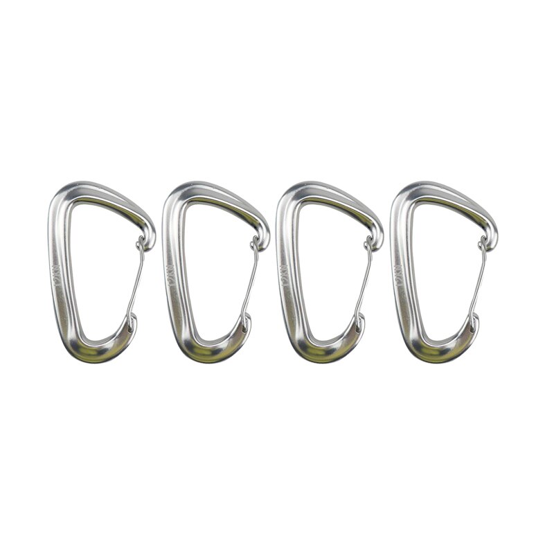 1pcs Carabiner Rock High-strength Aluminum Alloy D-ring Screw Climbing Accessories Tent Accessories Easy Open and Close: Silver