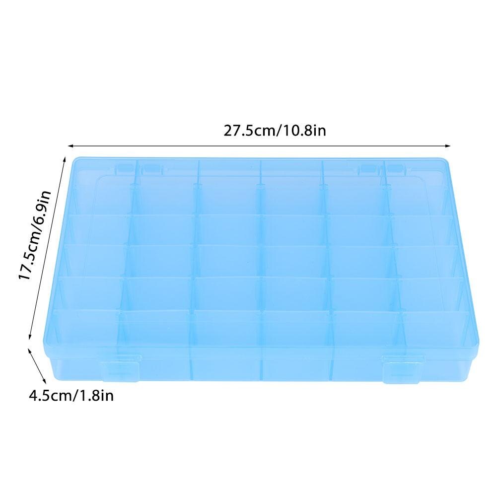 36 Grid Transparent Plastic Storage Jewelry Box Compartment Storage Detachable Electronic Rubber Accessories Beaded Storage Box