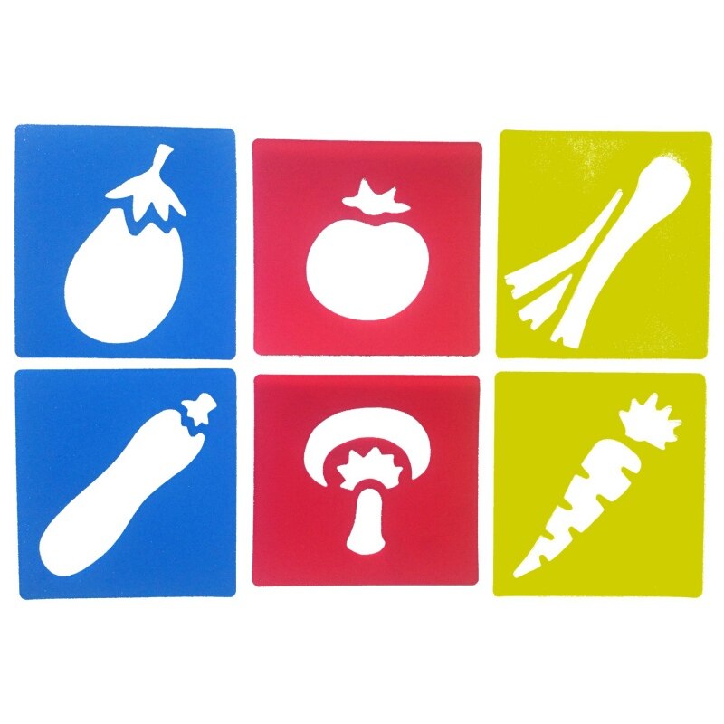Pochoirs de peinture en plastique PP, bricolage, modèles de dessin lavables pour enfants, apprentissage de la peinture, pochoir, jouets: H18