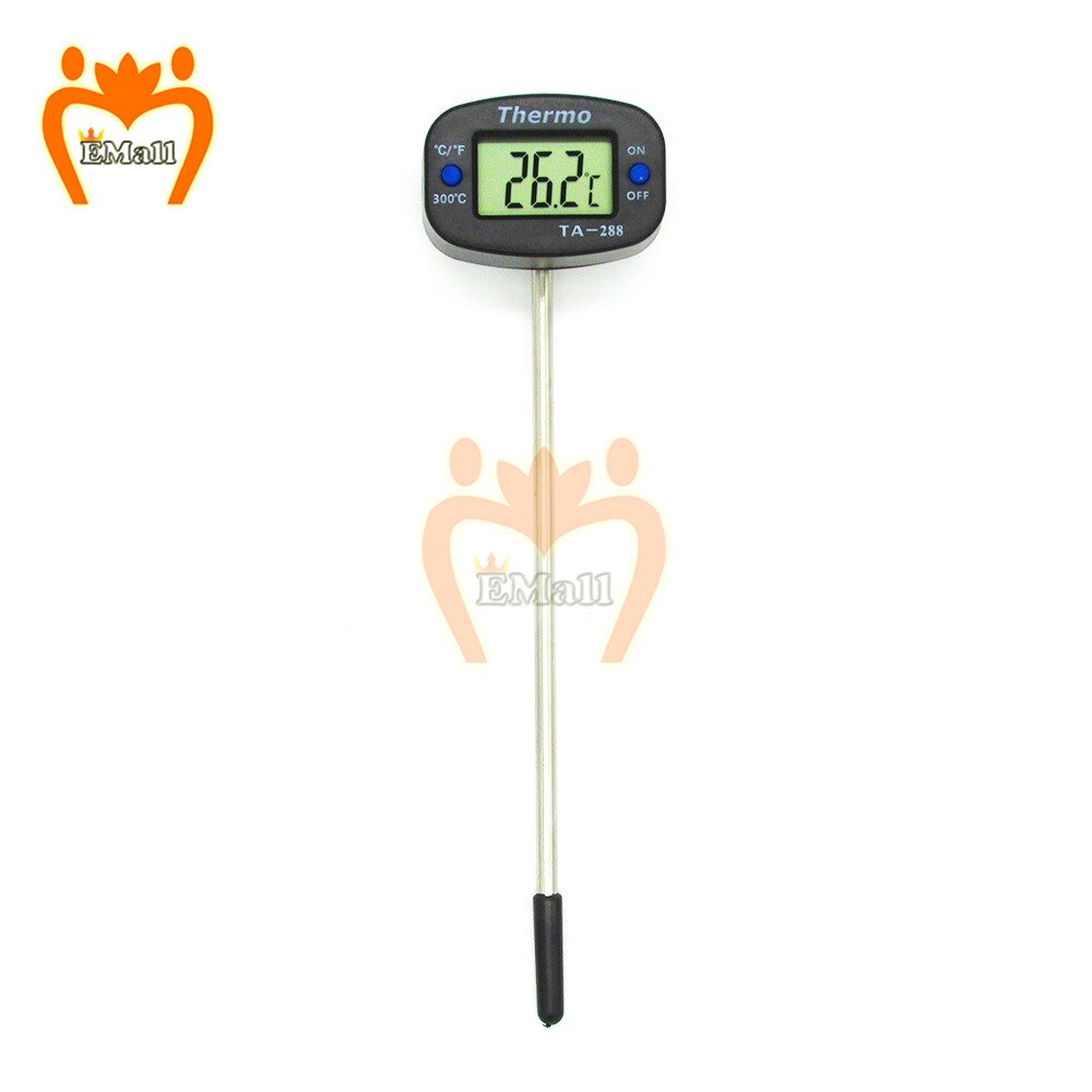 2 stk ovn kogetermometer temperaturmåler sensor test mini digital termometer rustfrit stål sonde mad kød grill kaffe