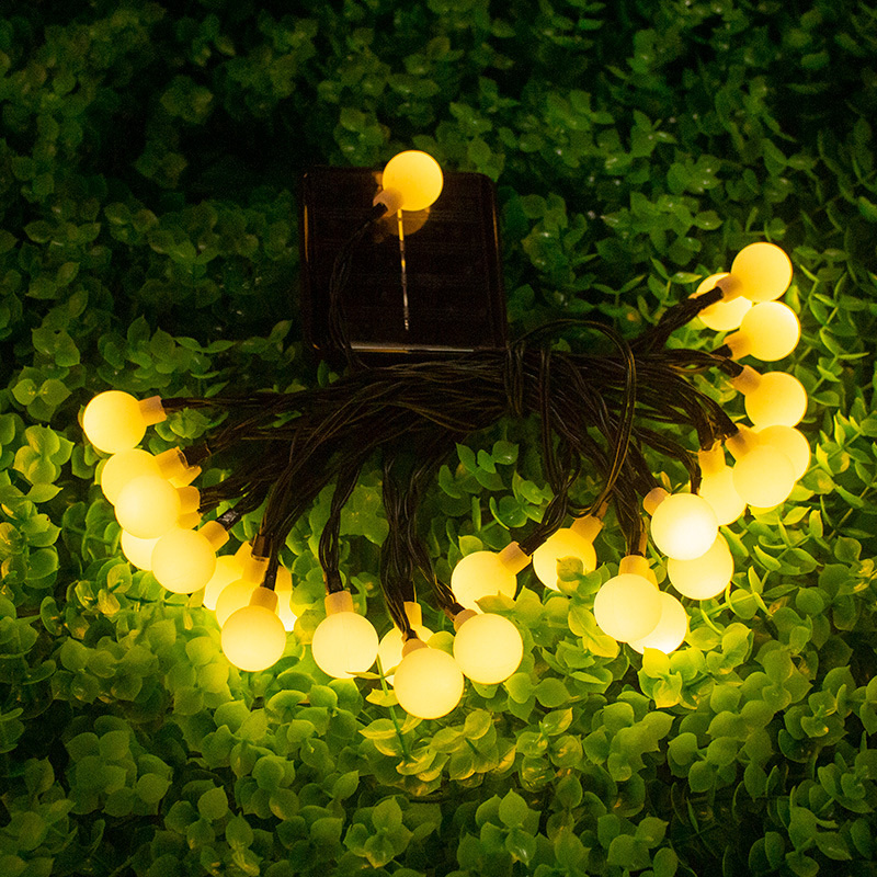 Solcellslampor med liten boll, 100 led-lampor, /50 led-lampor, /20 led -lampor, trädgård, hem, staket, balkong, trädfest, jul, halloween, bröllopsdekoration