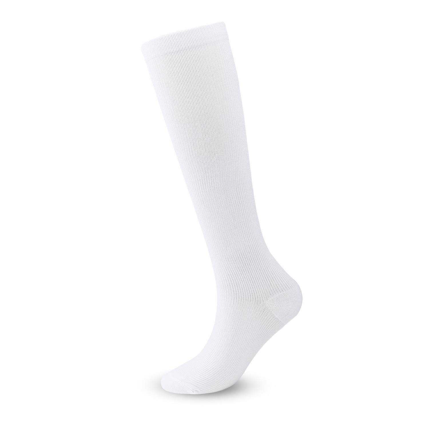 Spataderen Compressie Sokken Geschikt Voor Golf Rugby Wandelsport Voor Anti-Vermoeidheid Rijden Reisvlucht Zwarte Vrouwen Mannen Sokken: L/xl / WHITE