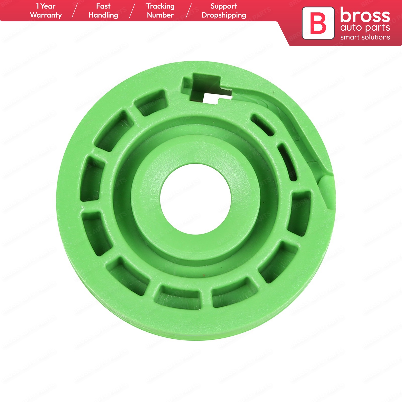Bross BWR738 Window Regulator for Wheel E90 2005-On Rear Right and Left Doors; e46 Compact 2000-2004 Front Left and Right Doors