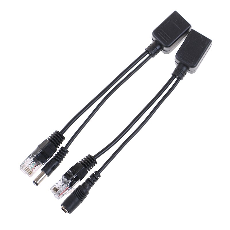 1set POE Cable Passive Power Over Ethernet Adapter Cable POE Splitter Injector
