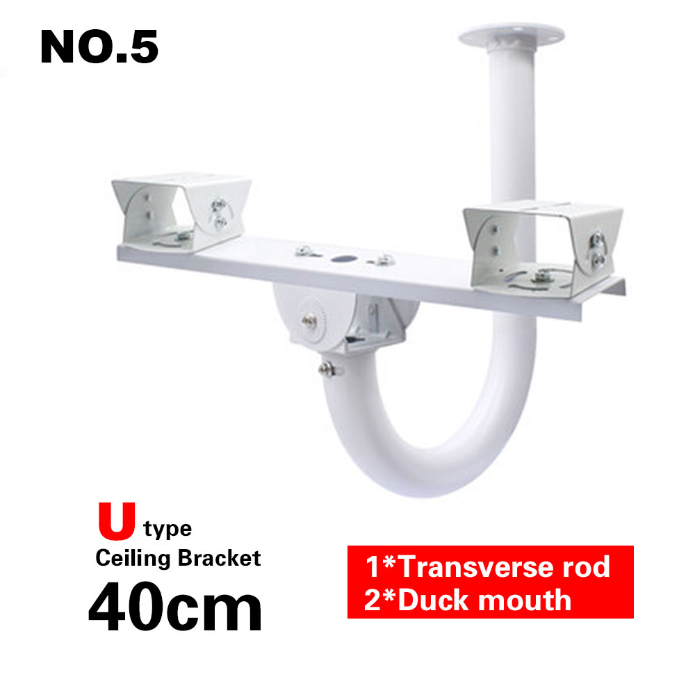 CCTV Telescopic Bracket Extension 40-60cm Adjustable Double Camera Lifting Support Flexible T-shaped Vertical Pole Mount: N05