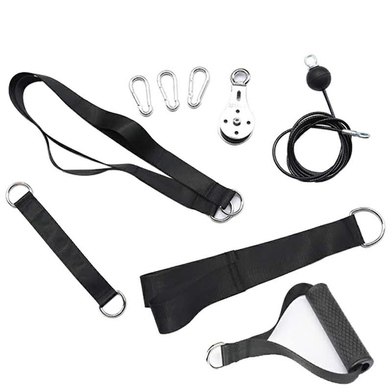 Fitness lat og lift remskive system kabel maskine fastgørelsesarm biceps triceps blaster håndstyrketræning hjemmegymnastik træning