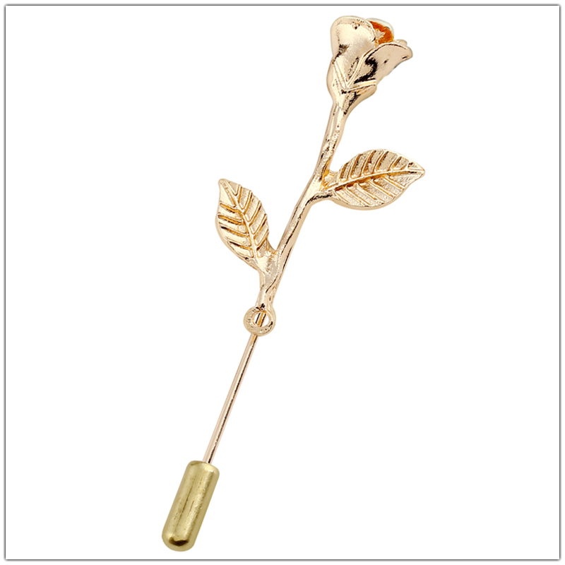 Broches simples de hojas de Ginkgo para mujer, accesorios, decoración de traje, broche de planta, insignia para hombre, alfileres largos de solapa, de amistad de: Color amarillo claro