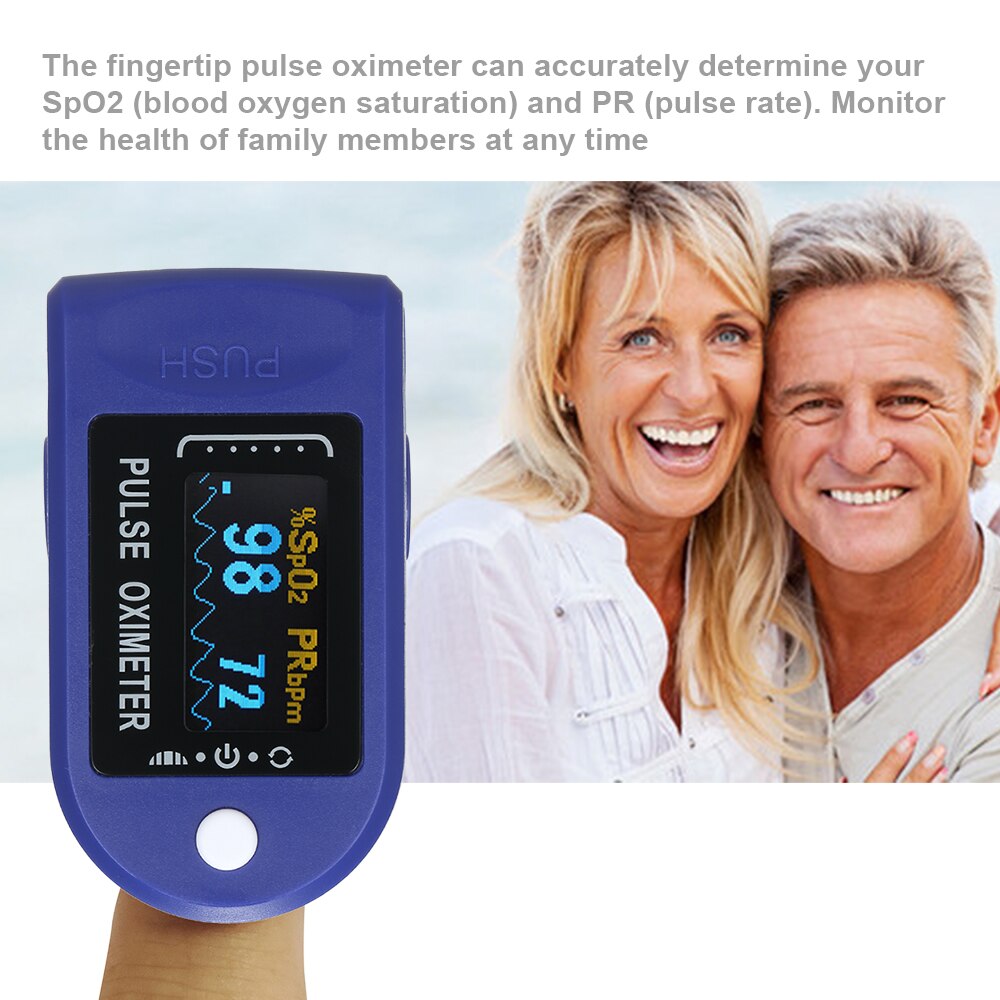 Digital Fingertip Pulse Oximeter OLED Blood Oxygen SpO2 Finger Oximeter Sensor Saturation Fingertip Monitor Measurement Meter