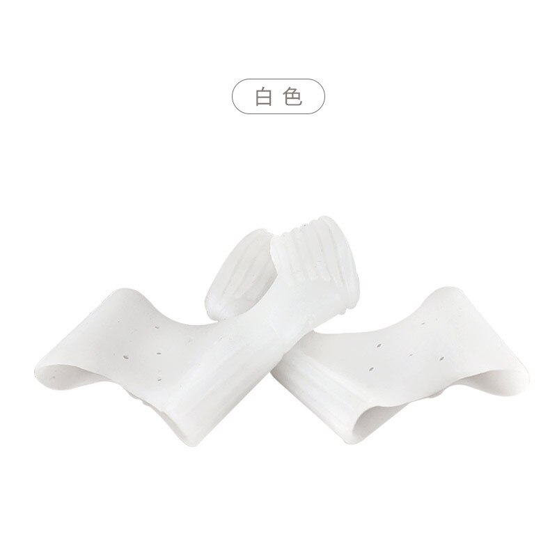 2Pcs Silicone Hallux Valgus Toe Separator Silicone Insoles Toe Overlapping Pain Relieve Spreader Foot Protector Inserts Orthosis: Army Green