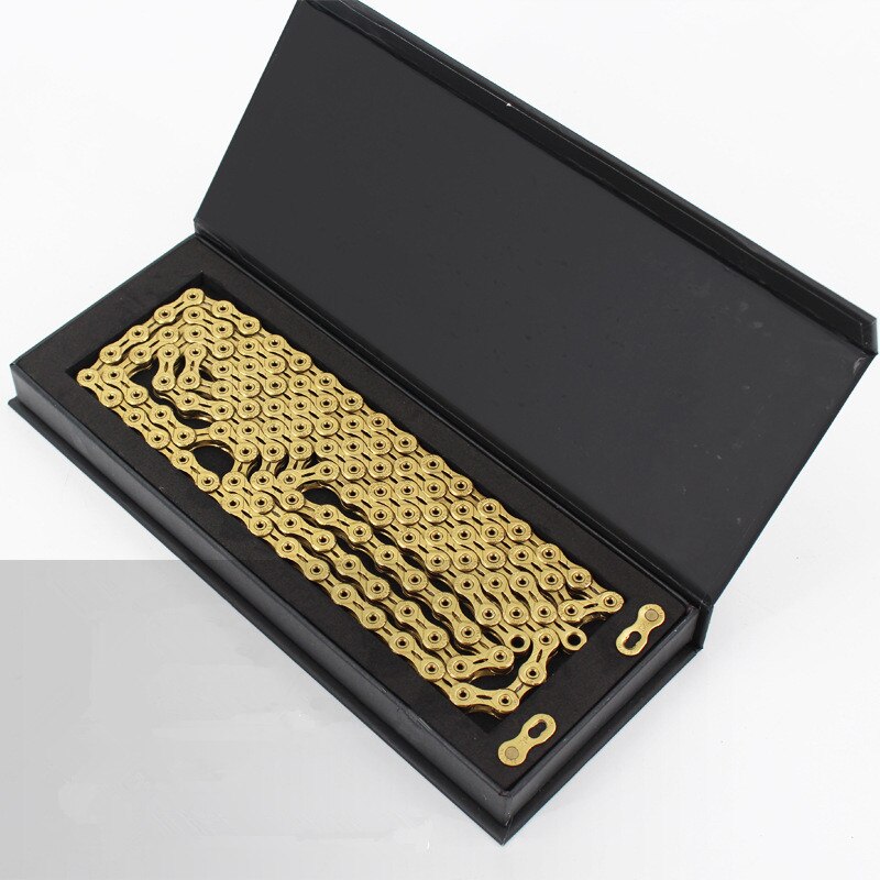 Mountain Bike 27 Speed 30 Speed Chain Folding Road Bicycle 24 Speed 8 9 Speed 10 Speed 11 12 Speed Chain: SX12SL titanium gold