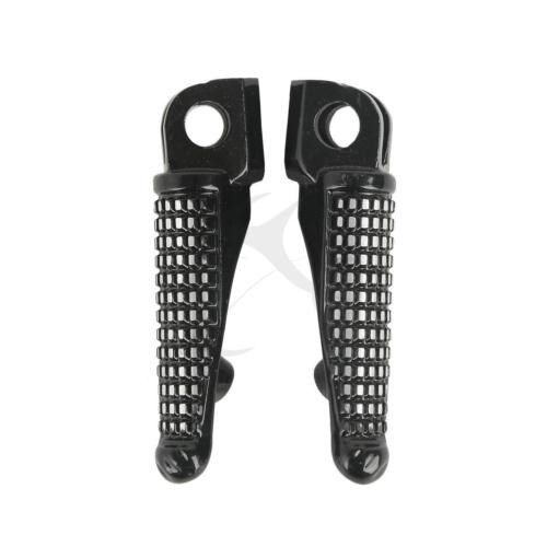 Black Front Footrest Foot Pegs For Kawasaki Ninja ZX6R ZX10R ER6F ER6N 650R ZX6R