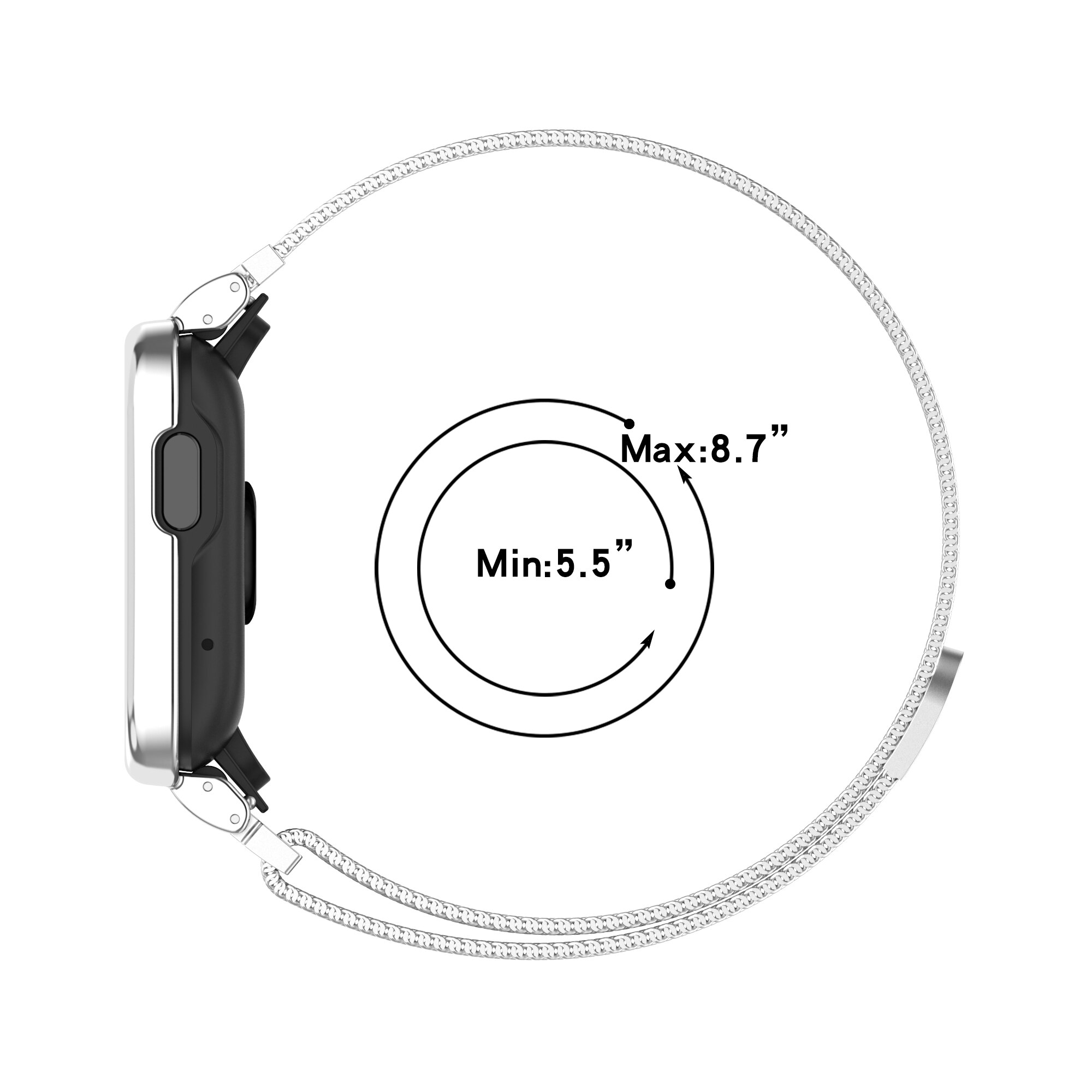 Milanese pasek do zegarka Xiaomi Mi Lite inteligentny zegarek metalowa rama Protector Case bransoletka Watchband do zegarka Redmi 2 Lite Correa