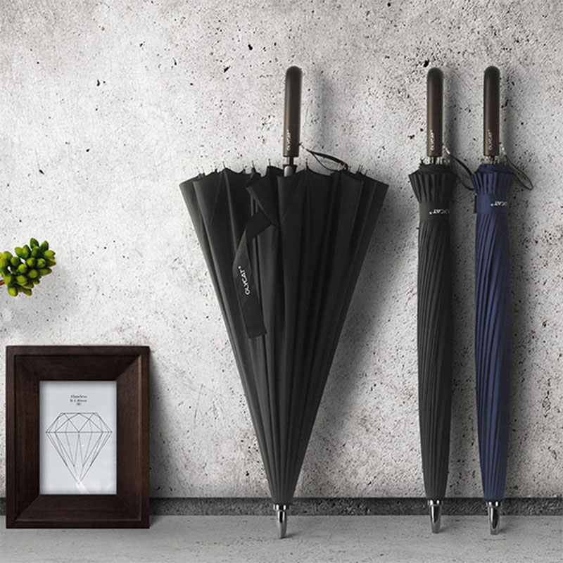 Handle 24k Strong Windproof Business Umbrella Rain Women Long Golf Fiberglass Family Men Umbrella Paraguas