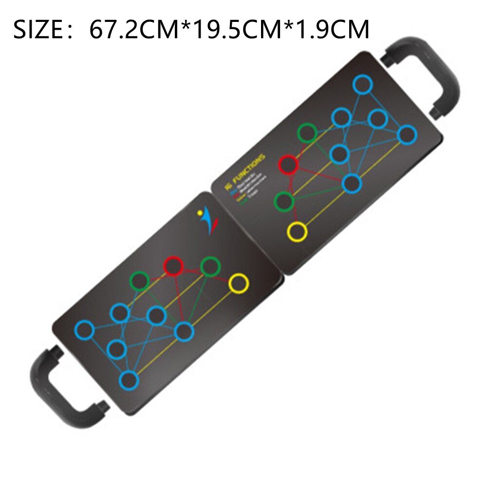 16 in 1 Push-Up Rack Board Training Sport Workout Fitness Gym Equipment Push Up Stand for ABS Abdominal Muscle Building Exercise