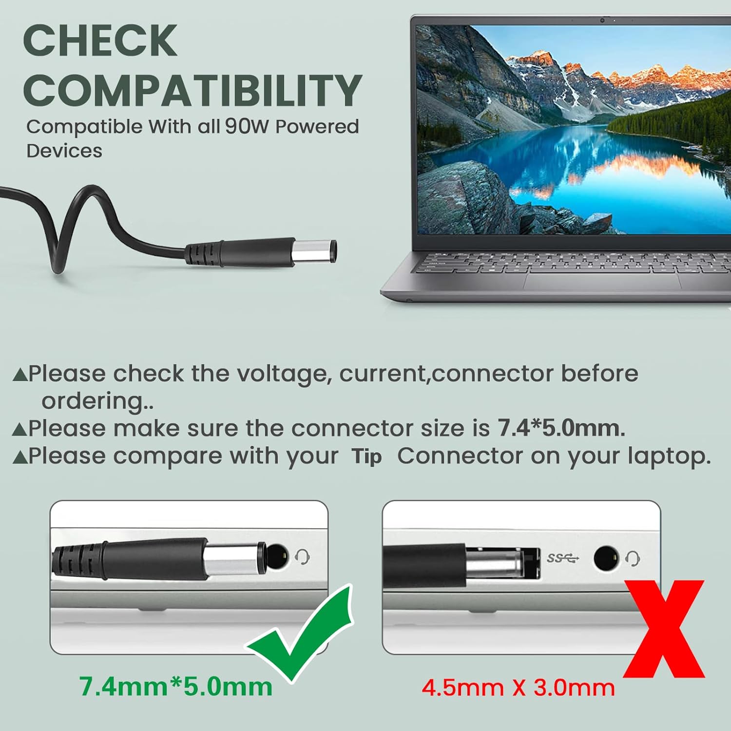 90W 65W Ac Adapter Laptop Charger for HP EliteDesk 705 800 G1 G2 G3 G4 G5 G6 Mini PC Desktop Computer;ProDesk 260 600 G1