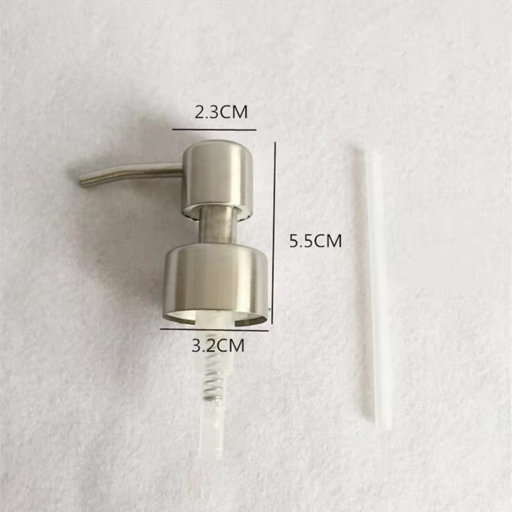 Hand-Flüssigseifen-Pumpenspender aus Edelstahl 304, Düse für Badezimmer, Küche, Schaumseife, Shampoo-Spender, Zubehör