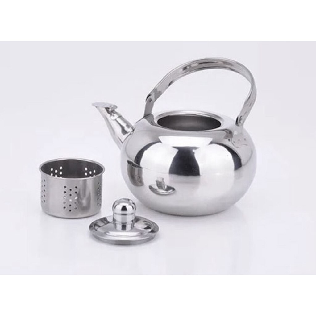 Stainless Steel Teapot Kettle Coffee Pot Tea Kettle With Tea Teaware Leaf Strainer Infuser 1.6L