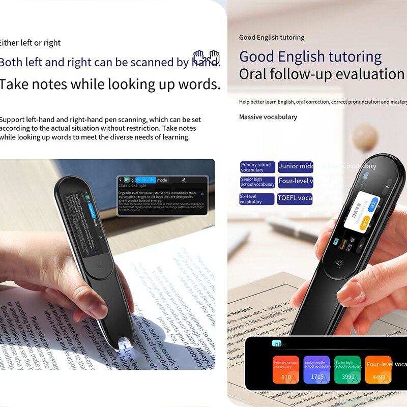 Slimme Scanning Vertaling Pen Chinees-Engels-Japanse Koreaanse Offline Student Business Travell Punt Lezen Pen Woordenboek pen