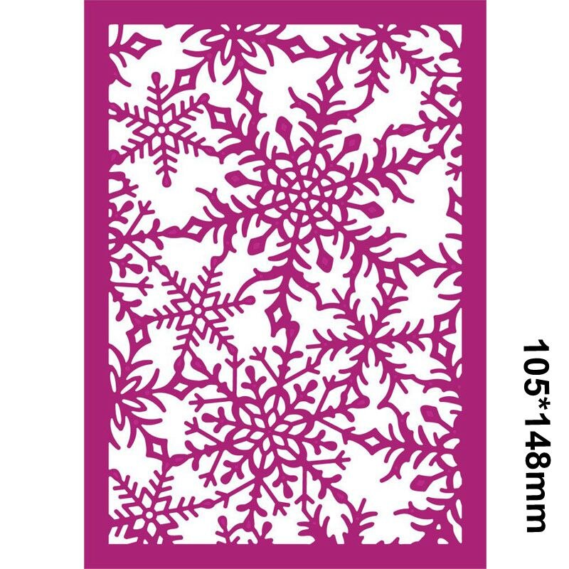 Julepynt blomster & blade ramme metal skære dør stencil til diy scrapbooking album håndværk kortfremstilling: Ck0110