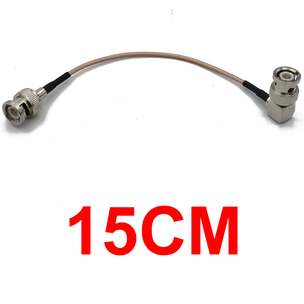 RG316 Cable Q9 BNC Male Right Angle to BNC Male Plug Connector Adapter for Video Camera SDI Camcorder HD-SDI/3G-SDI/4K/8K: Dark Grey / 5P