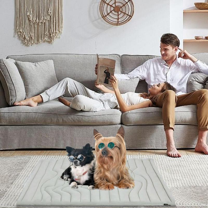 Lemmikkien jäämatto koirille kaksipuolinen kylmämatto koiralle hellävarainen kulutusta kestävä lemmikkien jäämatto lattialle autonistuimille ulko- ja sisähäkki