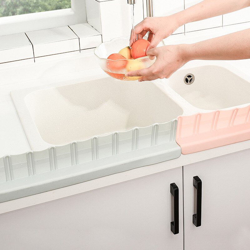 Vandtæt køkken badeværelse vask stænkskærm baffel vask vegetabilsk frugt beskytter værktøj med sugekopper vask vand baffel