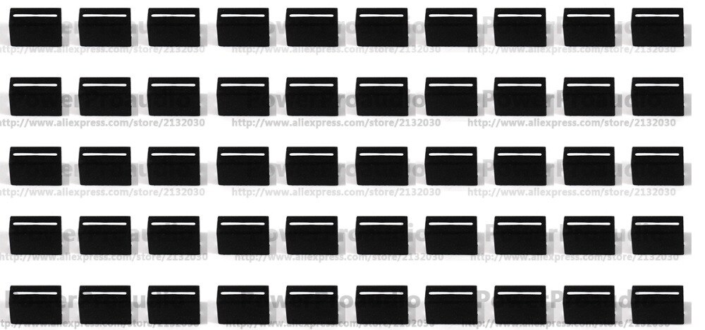 50 Stuks Kanaal Crossfader Fader Cap Knop Voor Rane 56 57 61 62 64 68 (Zwart)