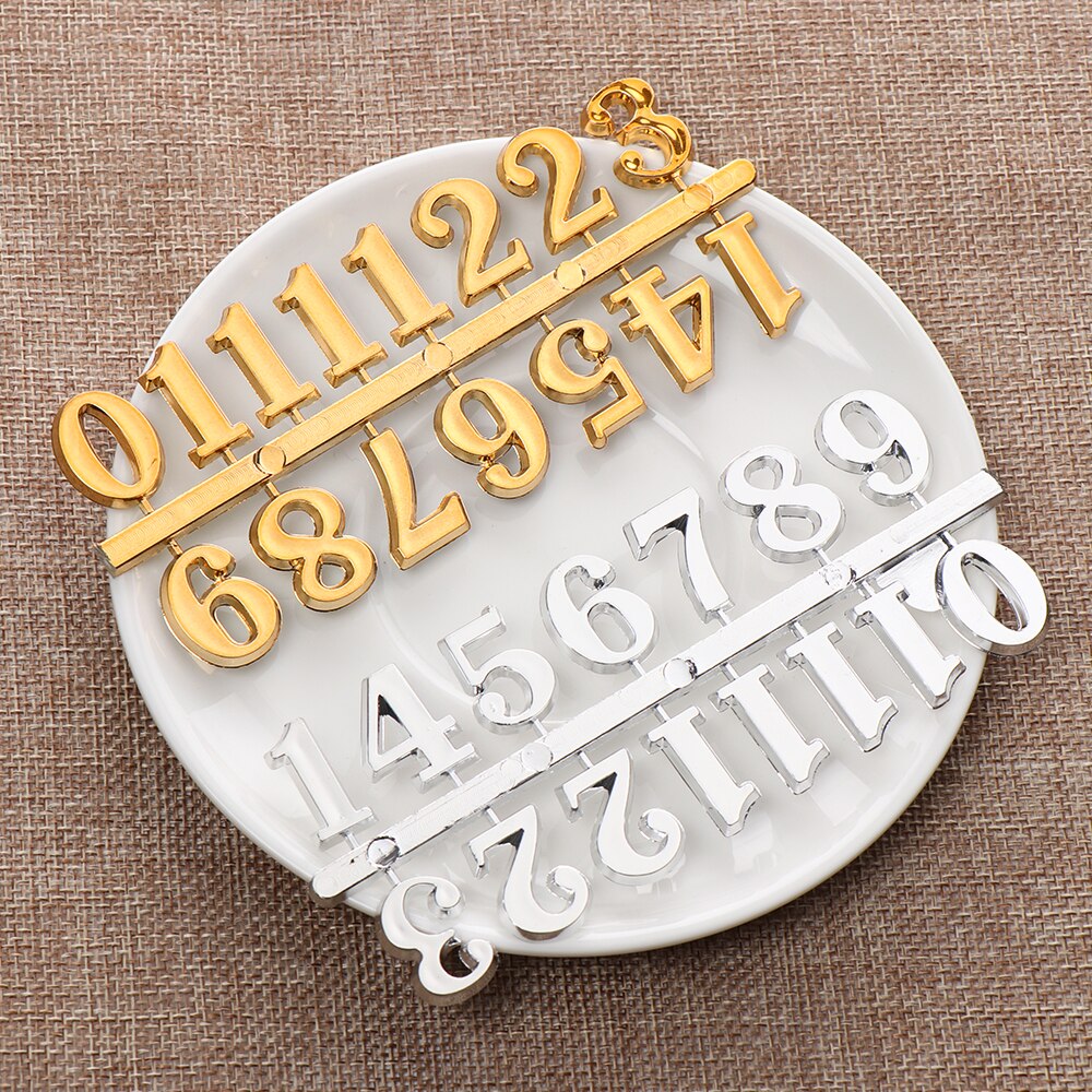 1SET BRICOLAGE Remplacement Numérique Gadget BRICOLAGE Réparation Restaurer les Anciennes Quartz Horloge Pièces Nombre Arabe Cloche Accessoires Chiffres