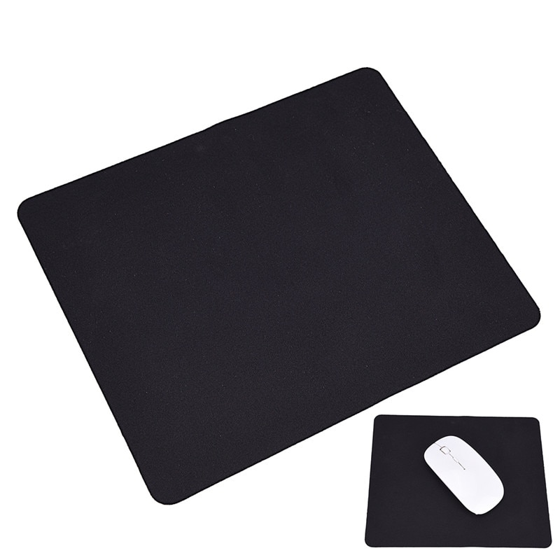 22*18Cm Universele Zwarte Muismat Mat Optische Muis Mat Voor Laptop Computer Tablet Pc