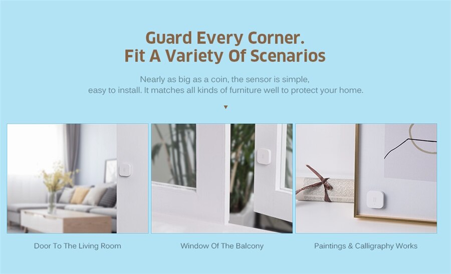 AQARA Smart Vibration Sensor Zigbee Motion Shock Sensor Detection Alarm Monitor Built In Gyro for xiaomi mijia smart home