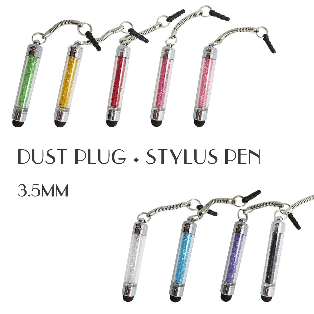 Marsnaska Tablet Stylus Pen Mini Diamonds 3.5 Mm Koptelefoon Poort Stof Plug Mobiele Telefoon Touch Pen Voor Samsung Ipad Pc latop Decor