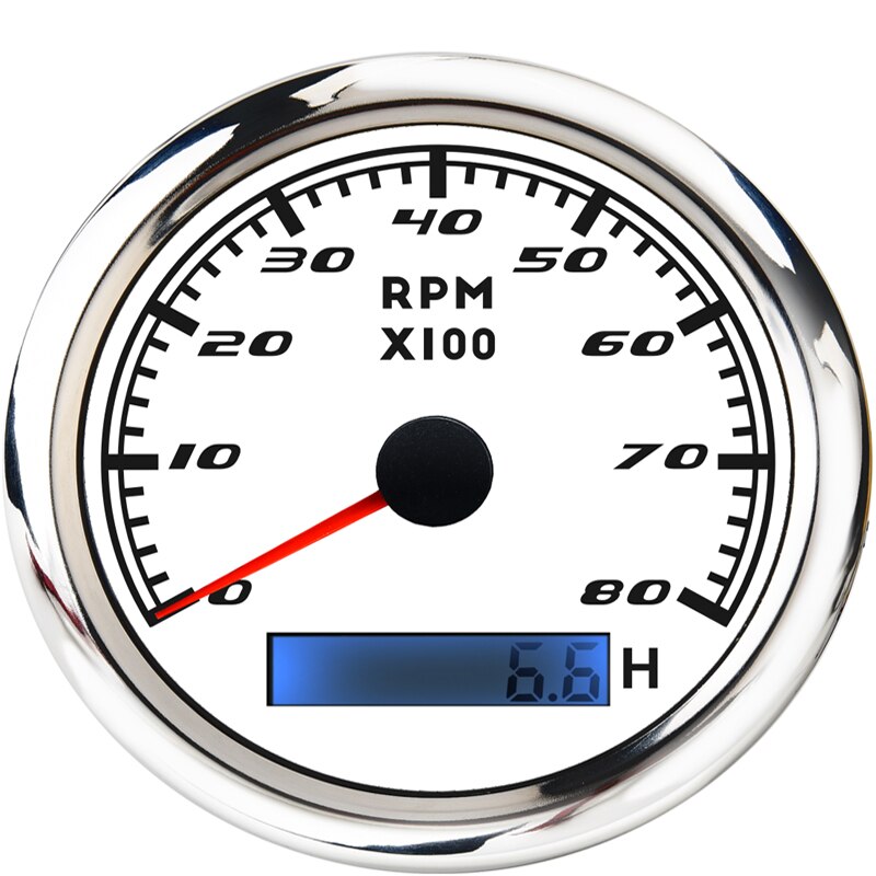 ELING Universele Toerenteller RPM Gauge 8000 RPM 85mm Met Verstelbare