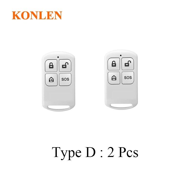 Kaukosäädin kauko-ohjain avaimenperä  h36 h37 h24 h23 hälytyspaneelille: Tyyppi d