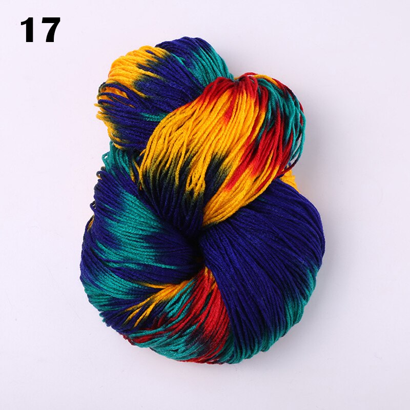 Mix-Colored Knitting Crocheting Thread Hand Knitting Super Soft Acrylic Anti-Pilling Fibre Dyed Yarn For Hand Knitting Sweater: 17