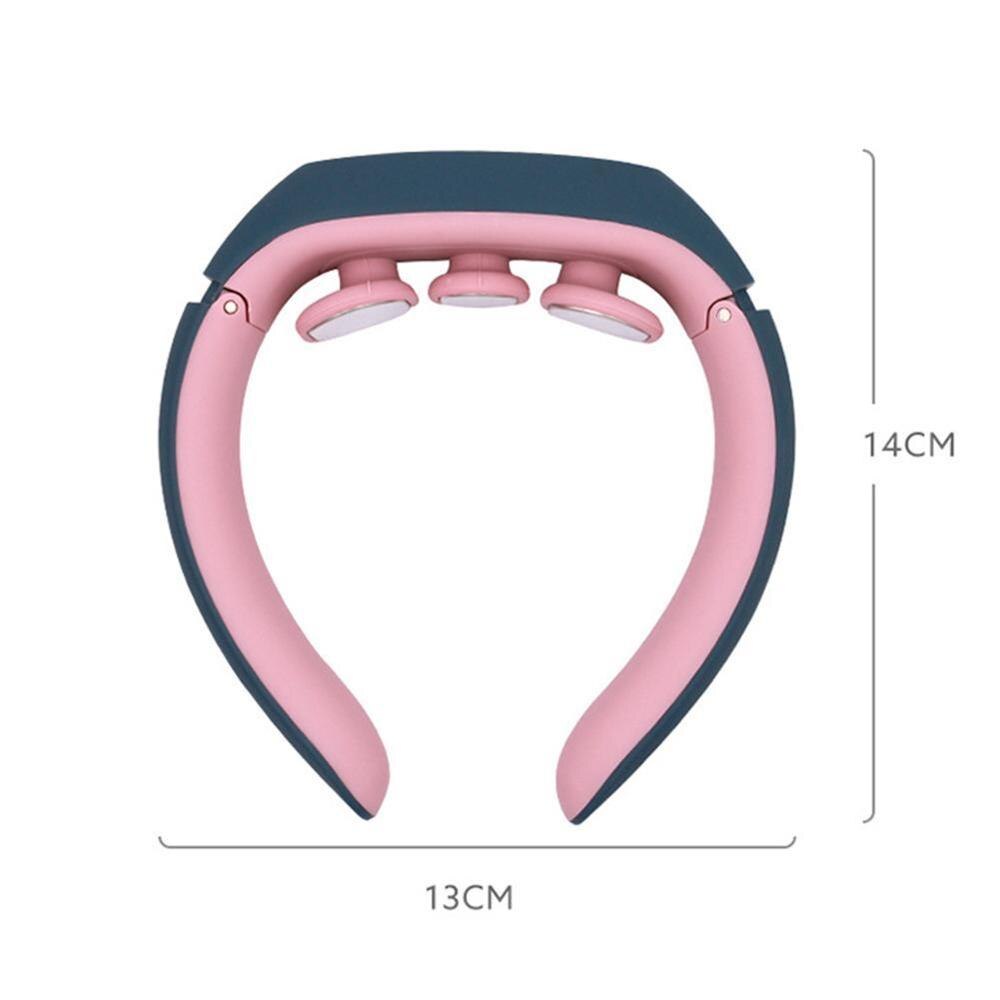 Neck Massager Heating Electric For Neck Relief Pain Cervical Promote Blood Muscle Relaxation Machine Stimulator Tool Circul Y4M2