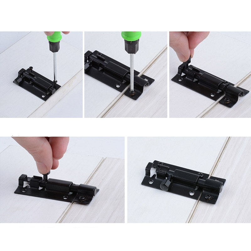 Verrou de porte en acier inoxydable, solide, coulissant, à loquet, agrafes, de 1.5/2/3/4 pouces, wzpi