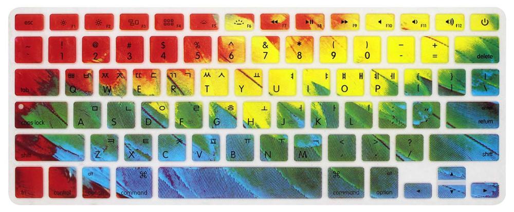 Koreański klawiatura pokrywa dla macbook Air 13 pro15 cal A1466 A1278 A1502 A1398 na laptopa Retina na klawiaturę kolor folia na klawiaturę: wing