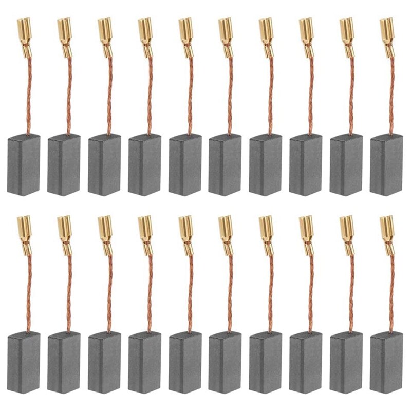Carbon Brush 20Pcs Replaceable Great Conductive Carbon Brush for Electric Motor Drill 100 5816mm: Default Title