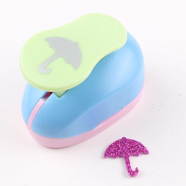 Large Scrapbooking Paper Craft Punch Kids Diary Decorate DIY Cutter Kawaii School Hole Punchers for Handicrafts Drilling Machine: Umbrella