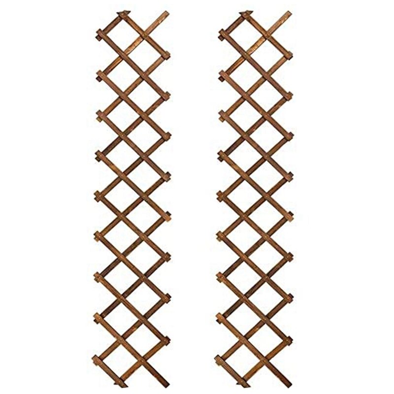 Practical Wooden Lattice Wall Expandable Plant Garden Trellis for Climbing Plants Outdoor Air Plant Vertical Rack Wall Decor