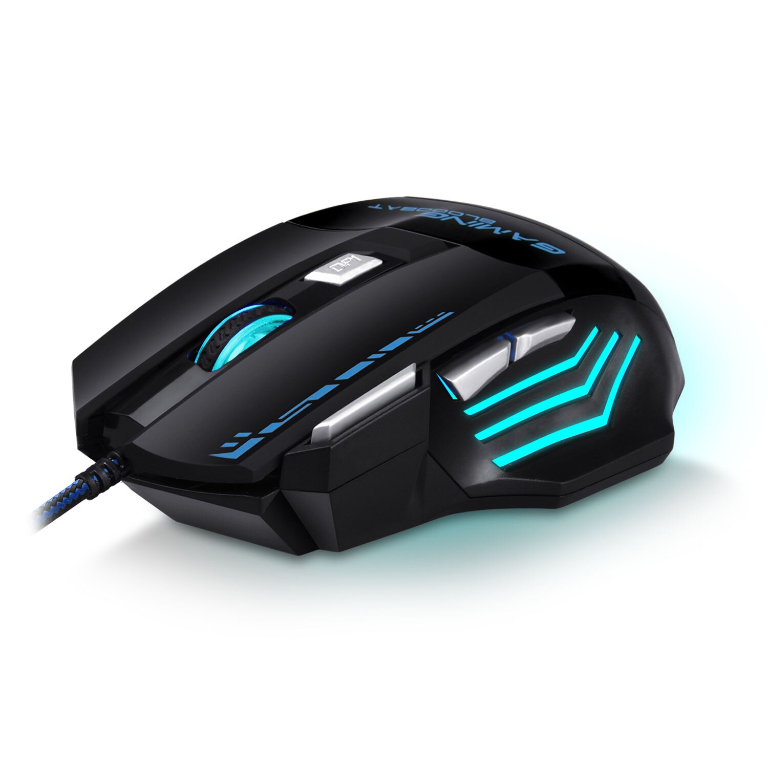 USB Wired LED Keyboard Mouse Kit Ergonomic Backlight Gaming Mouse Keyboard Set Gamer Laptop Computer Mouse For Home Gamer Set: Only Mouse